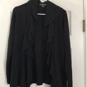 COVINGTON black open sweater